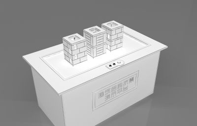 建筑结构抗震演示平台3D模型