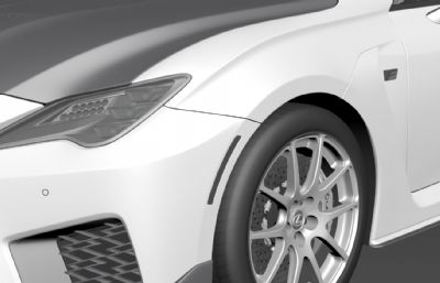 雷克萨斯RC-F Track Edition汽车3D模型,有MAX和FBX两种格式