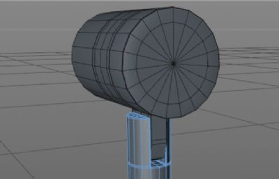 简单的吹风机C4D模型素模