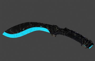 匕首,尼泊尔军刀3D模型
