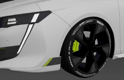 2021款标志508 PSE汽车3D模型