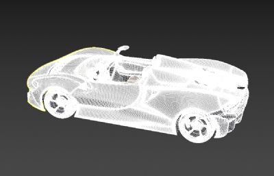 2021款迈凯伦Elva终极跑车3D模型,max+fbx格式