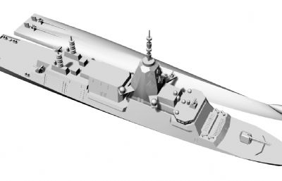 猎人级护卫舰模型,STL格式