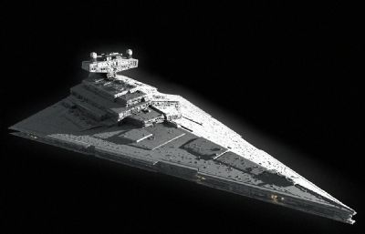 星球大战帝国级歼星舰,战舰C4D模型