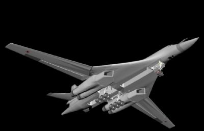 图-160轰炸机,图波列夫飞机160,图160 3d模型,3DS格式素模