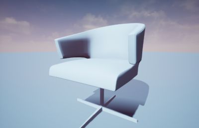 椅子,理发店椅子,转椅3D模型素模