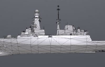 意大利海军贝尔加,米尼级护卫舰模型,FBX文件带贴图+STL素模文件