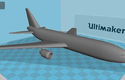 飞机,客机3D打印模型