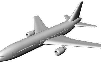 飞机,客机3D打印模型