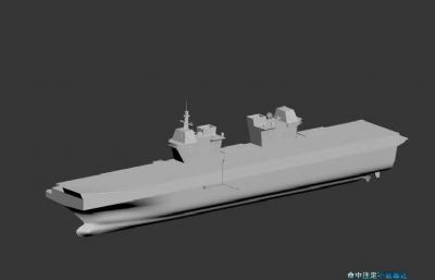 韩国海军LPX-II型航空母舰模型,OBJ,SLT两种文件