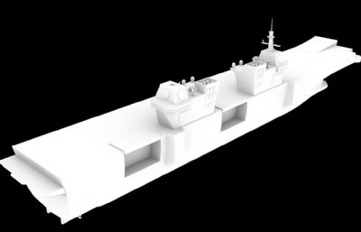 韩国海军LPX-II型航空母舰模型,OBJ,SLT两种文件