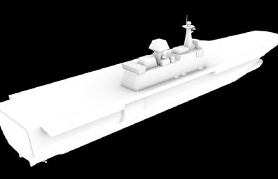 韩国海军马罗岛号两栖攻击舰3D模型,OBJ,STL两种格式