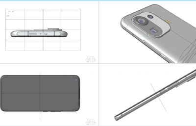 xiaomi小米11 Pro 手机STP格式3Dmodel三维模型