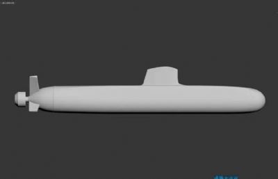 短鳍梭鱼级潜艇3D模型,STL,BOJ两种格式