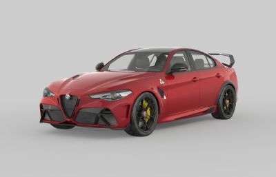 2021款阿尔法罗密欧汽车3D模型