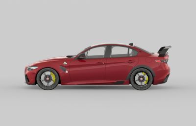 2021款阿尔法罗密欧汽车3D模型