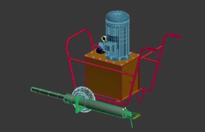 液压分裂机3D模型