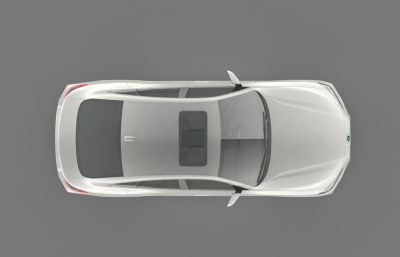 2022款宝马i4汽车3D模型,max+fbx格式