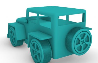 吉普车3D打印模型源文件-犀牛建模