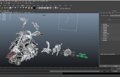 次世代卡通汽车机器人组合3D模型,MAX,OBJ,SKP多种文件