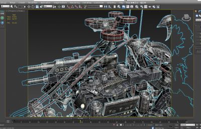 次世代卡通汽车机器人组合3D模型,MAX,OBJ,SKP多种文件