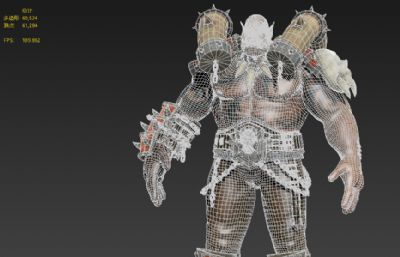 次世代加尔鲁什·地狱咆哮角色3D模型,SU模型