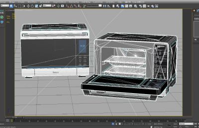 格兰仕电烤箱,微波炉3D模型,MAX,OBJ,FBX,ZPR,SKP多种格式