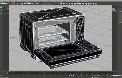 格兰仕电烤箱,微波炉3D模型,MAX,OBJ,FBX,ZPR,SKP多种格式