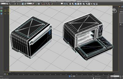 格兰仕电烤箱,微波炉3D模型,MAX,OBJ,FBX,ZPR,SKP多种格式