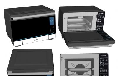 格兰仕电烤箱,微波炉3D模型,MAX,OBJ,FBX,ZPR,SKP多种格式