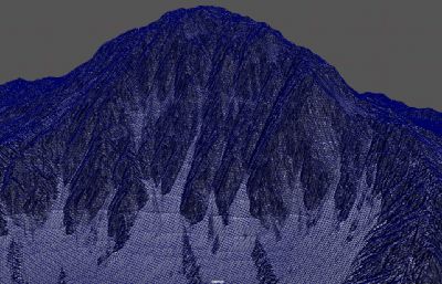 雪山maya模型,MB,FBX,OBJ三种格式,带贴图