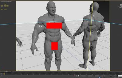 肌肉男子树脂摆件3D模型,MAX,MB,FBX,OBJ,ZPR等格式