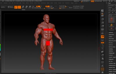 肌肉男子树脂摆件3D模型,MAX,MB,FBX,OBJ,ZPR等格式