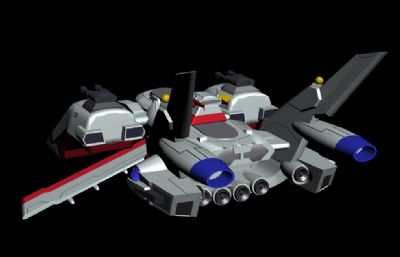gundam大天使号战舰3D模型,MAX+3DS格式