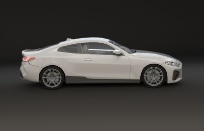 2021宝马M430i汽车3D模型,MAX,FBX格式