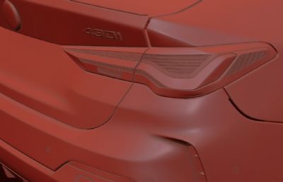 2021宝马M430i汽车3D模型,MAX,FBX格式