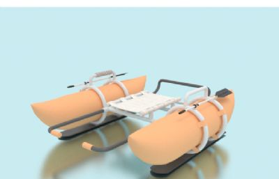 救援艇,皮划艇,救援船3D模型