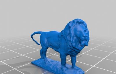 狮子摆件3D打印模型