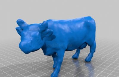 奶牛摆件3D打印模型,STL格式