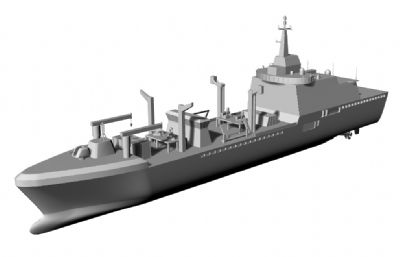 意大利海军火山级综合补给舰3D模型,OBJ,STL两种格式