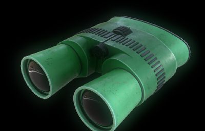 家用双筒望远镜3D模型