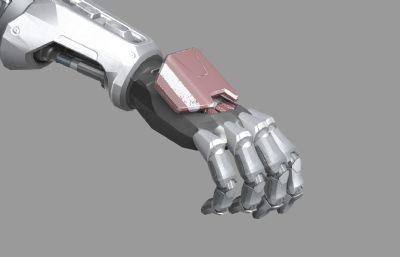 机器人手,仿生机械手臂3D模型,MAX+FBX格式,Vray渲染