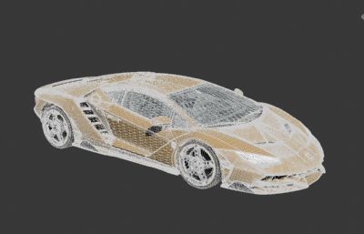 兰博基尼centenario lp770跑车3D模型