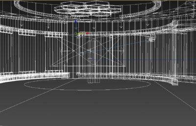 养生坊,养生生活类栏目背景,虚拟演播室3D模型