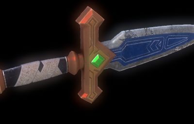欧式匕首,飞刀3D模型