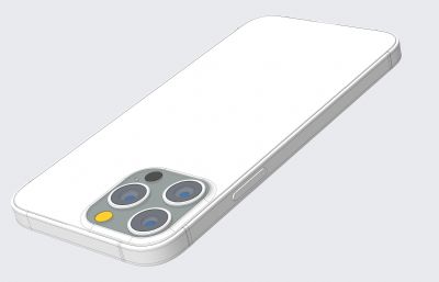 Apple苹果iPhone13 PRO手机【概念产品】STP格式三维3D模型素模