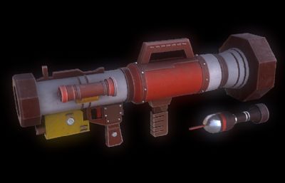 Q版火箭筒,RPG-3D模型