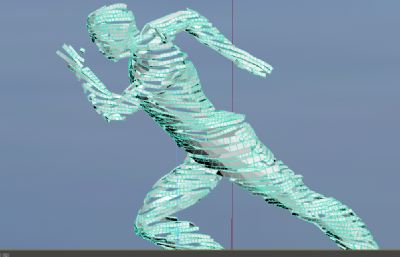 藤条型起跑线雕塑设计3D模型