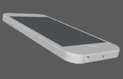 iPhone 5s手机OBJ模型素模