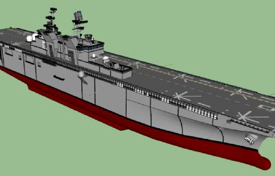 美国级两栖攻击舰su模型